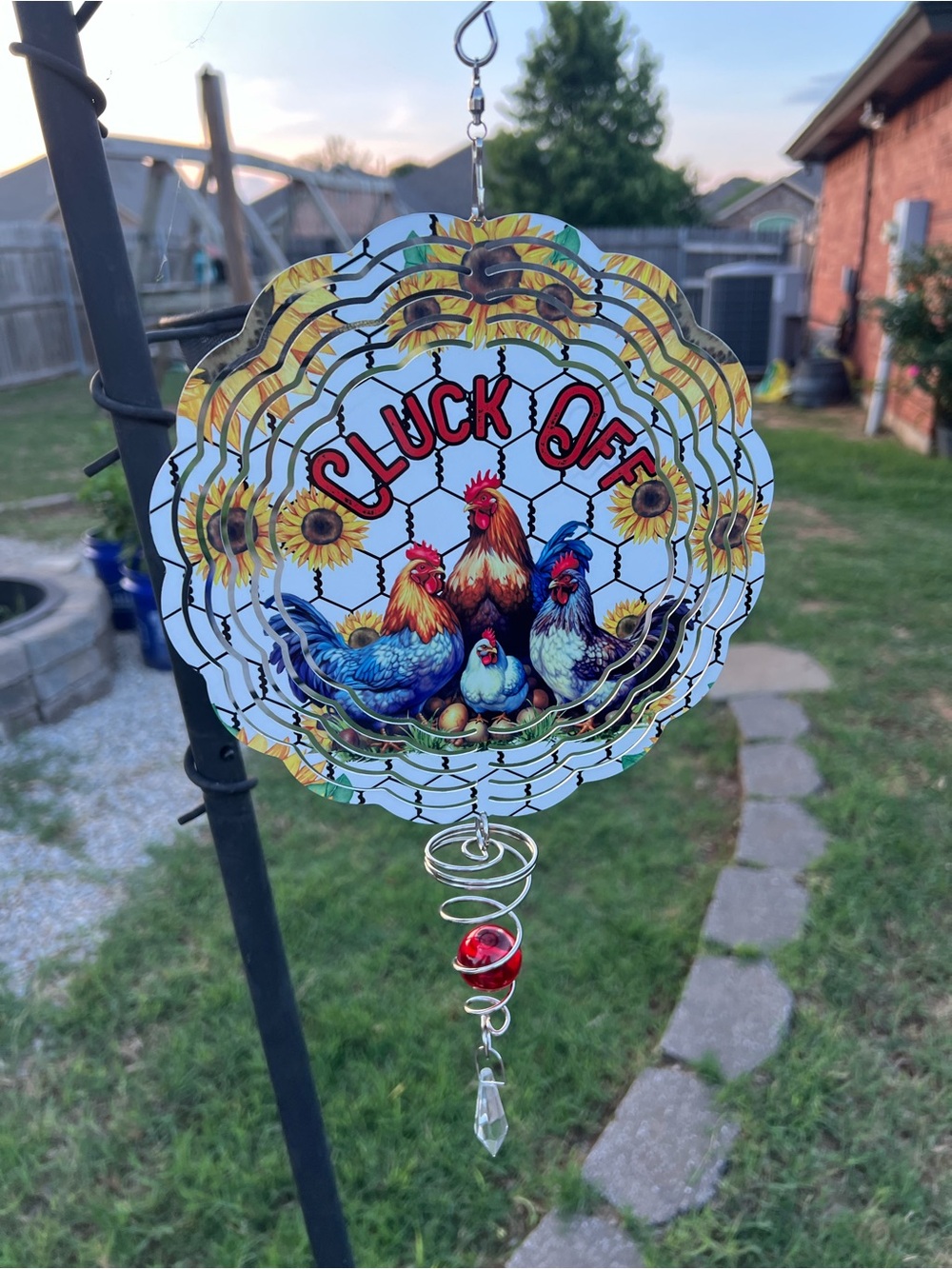Decorative Rooster Garden Spinner - Sublimation #S0104C